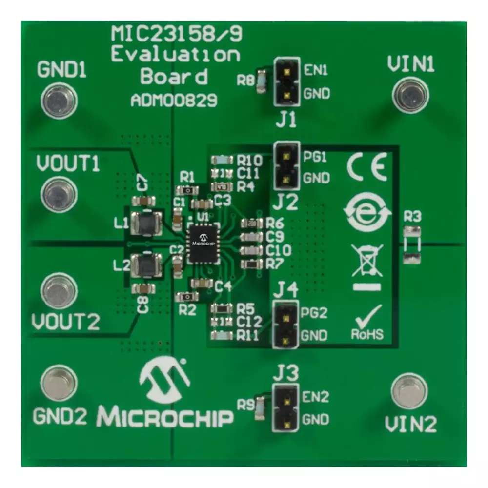 MICROCHIP Evaluation Board for Synchronous Buck Regulator, ADM00829