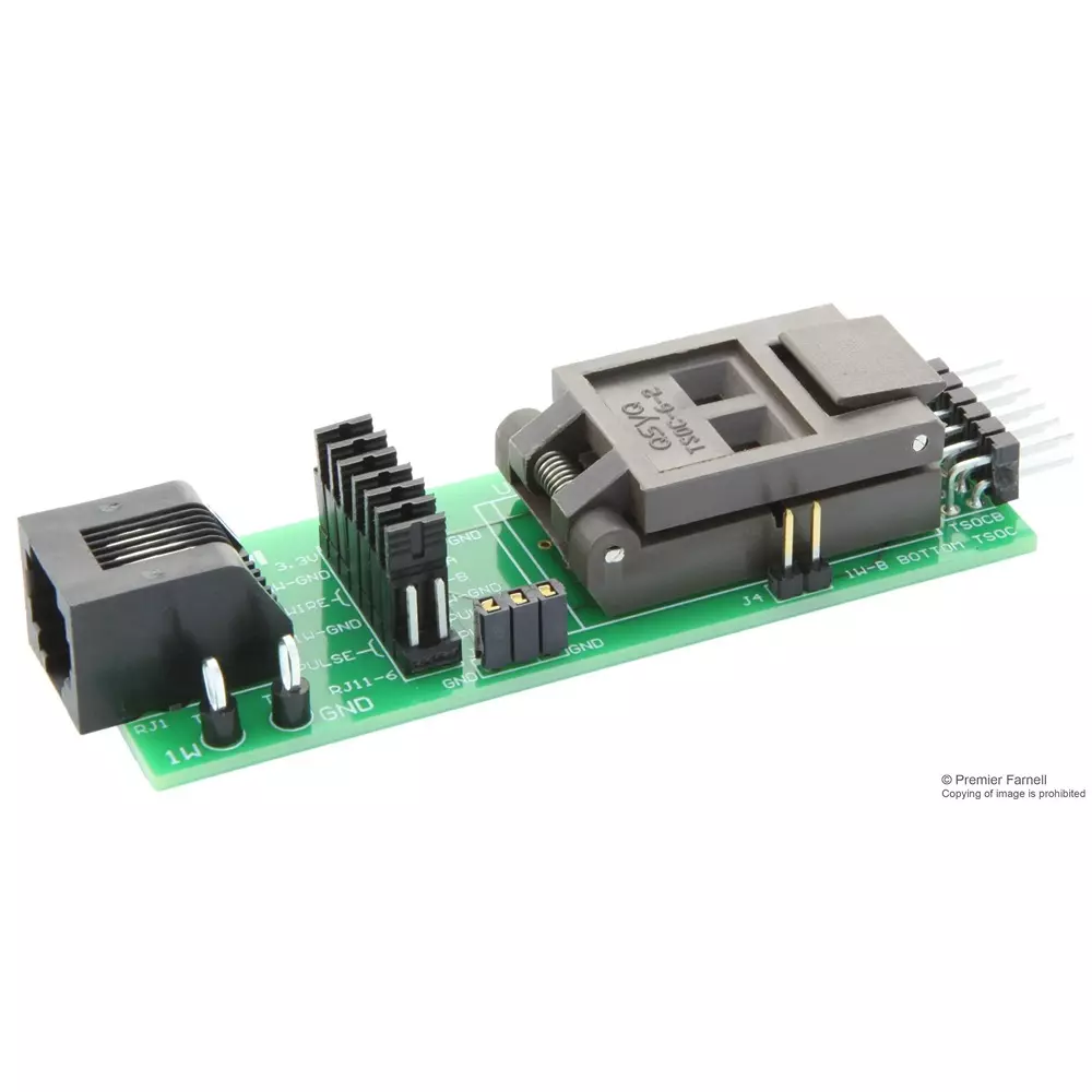 ANALOG DEVICES Analogue Development Kit Accessories DUAL TSOC & TO-92 SOCKET, 1-WIRE DEVICE, DS9120P+