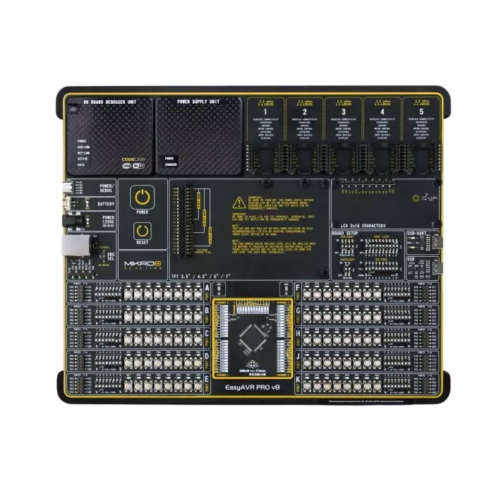 BRAND REX EasyAVR PRO v8 Development Board, MIKROE-5342