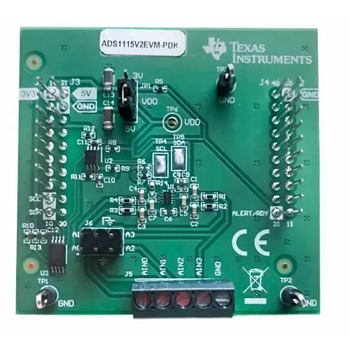 TEXAS INSTRUMENTS ADC Evaluation Module 3.3 & 5 V, ADS1015V2EVM-PDK