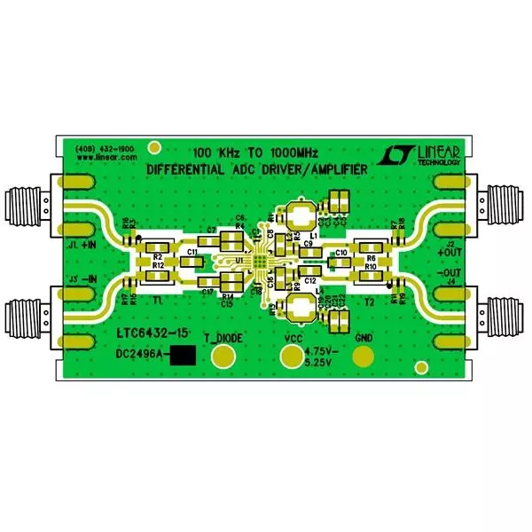 ANALOG DEVICES Development Kit Differential Amplifiers 4.75 to 5.25 V, DC2496A-KIT