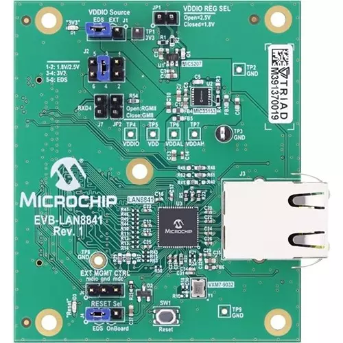 MICROCHIP Ethernet Development System Evaluation Board 3.3 V GPIO, EV19G28A