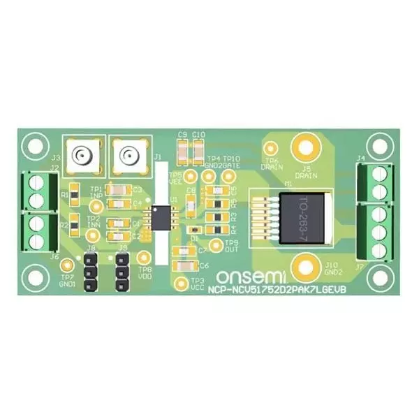 ONSEMI Evaluation Board 3 to 20 V Input Voltage, NCP-NCV51752D2PAK7LGEVB