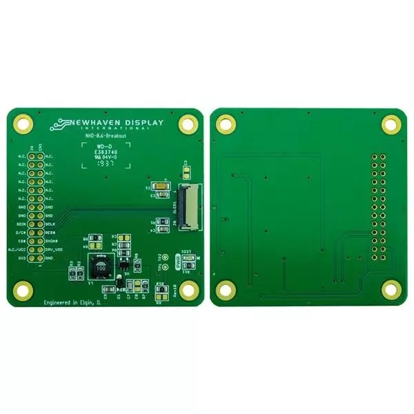 Newhaven Display Breakout Board SPI SPI Interface, NHD-0.6-BREAKOUT