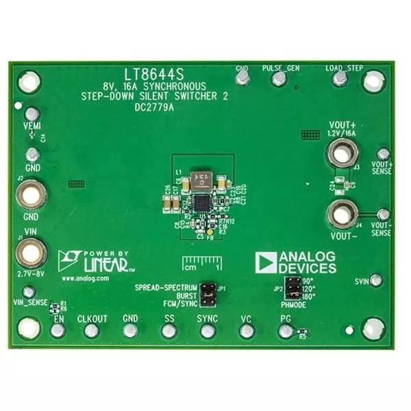 ANALOG DEVICES Voltage Regulator Demonstration Board 2.7 to 8 V Input Voltage 1.2 V Output Voltage DC2779A