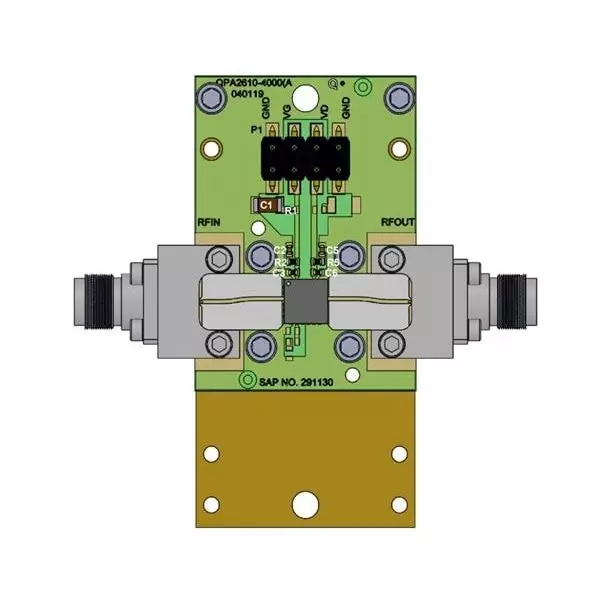 Qorvo RF Amplifier Evaluation Board 8 GHz to 12 GHz Frequency, QPA2611EVB