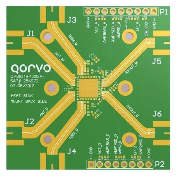 Qorvo RF Front End Evaluation Board 3.8 GHz to 5 GHz Frequency, QPB9329EVB-01