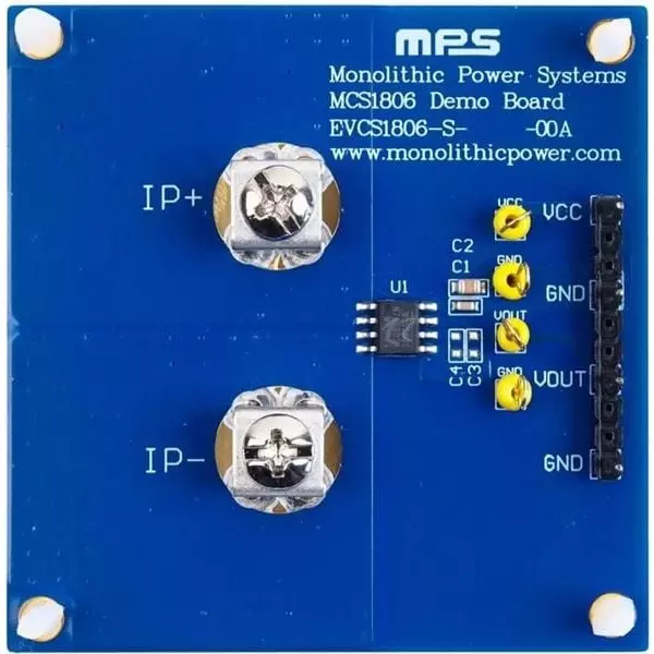 MPS Hall-Effect Linear Current Sensor Evaluation Board 5 V Operating Supply Voltage, EVCS1806-S-5-20-00A