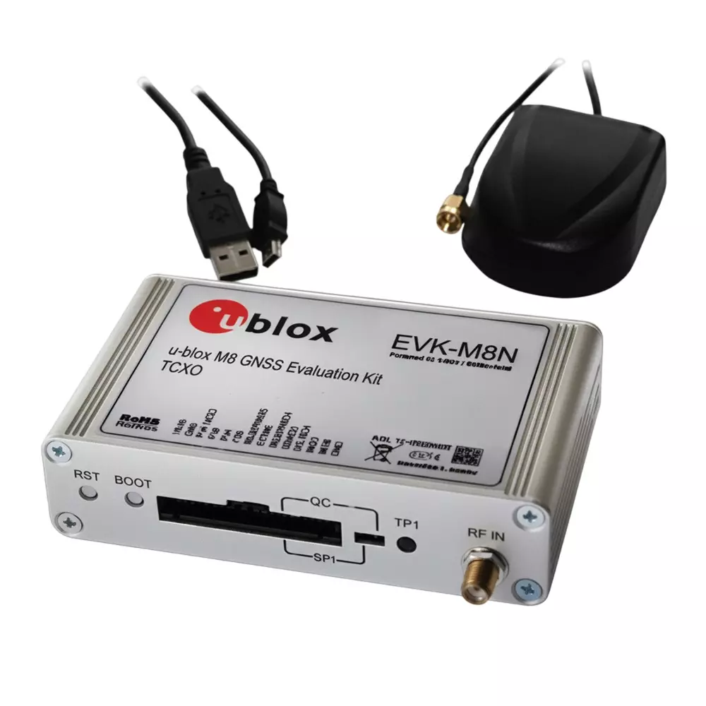 u-blox Evaluation Kit 5 V Operating Supply Voltage, EVK-M8N-0