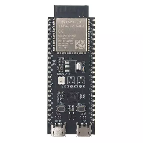 Espressif Development Board 3.3 to 5 V Operating Supply Voltage, ESP32-S2-DevKitC-1U