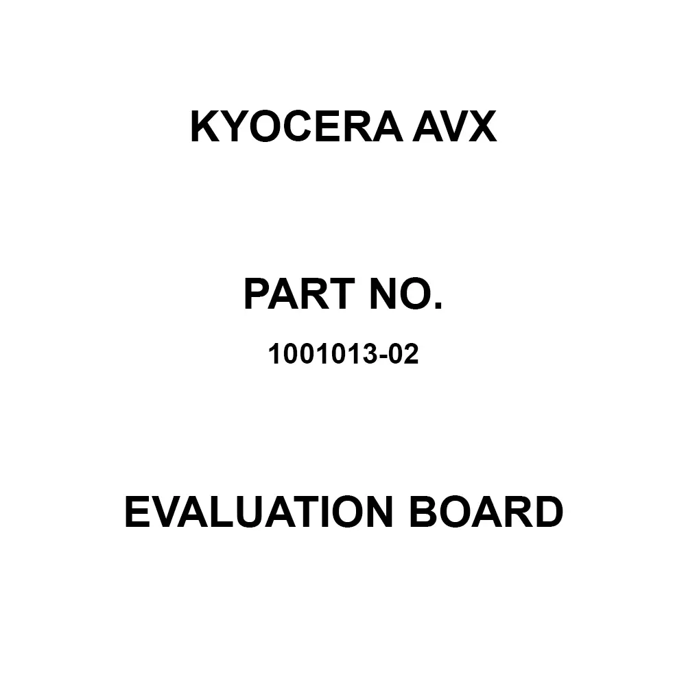 KYOCERA AVX Evaluation Board 2.4 GHz to 2.485 GHz Frequency, 1001013-02