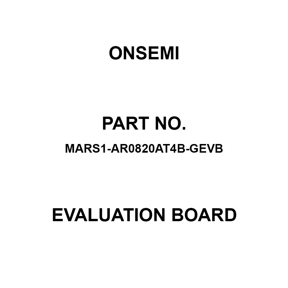 ONSEMI Image Sensor Evaluation Board for Evaluation OfAR0820AT, MARS1-AR0820AT4B-GEVB