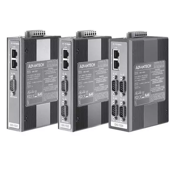 Advantech Serial Device Server Ethernet, RS-232/422/485 Interface, EKI-1524CI-CE