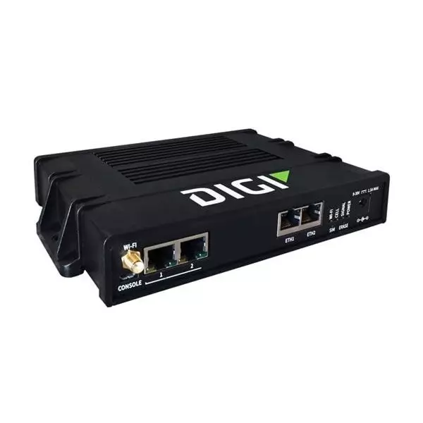 DIGI INTERNATIONAL Serial Device Server Ethernet, LTE, RS-232/422/485 Interface, EZ02-CAG4-GLB