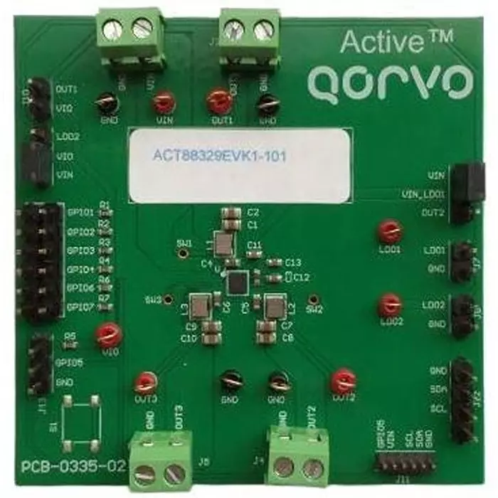 Qorvo ACT88329 Series Evaluation Kits Power Management Specialized 3.3 V for ACT88329VU101, ACT88329EVK1-101