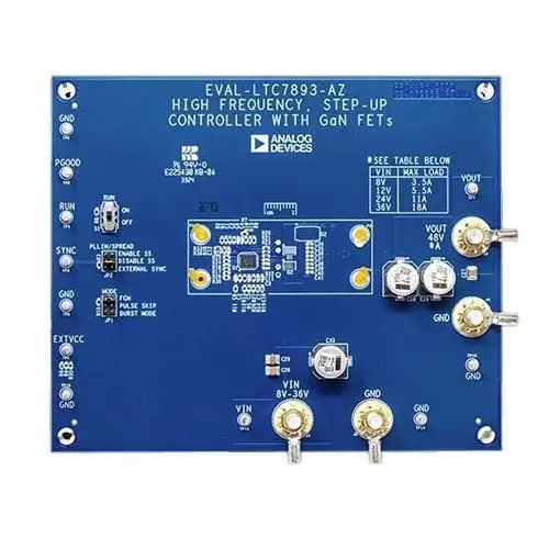 Analog Devices Evaluation Boards Voltage Regulator - Switching Regulator 8 V to 36 V Input and 48.3 V Output Voltage, EVAL-LTC7893-AZ