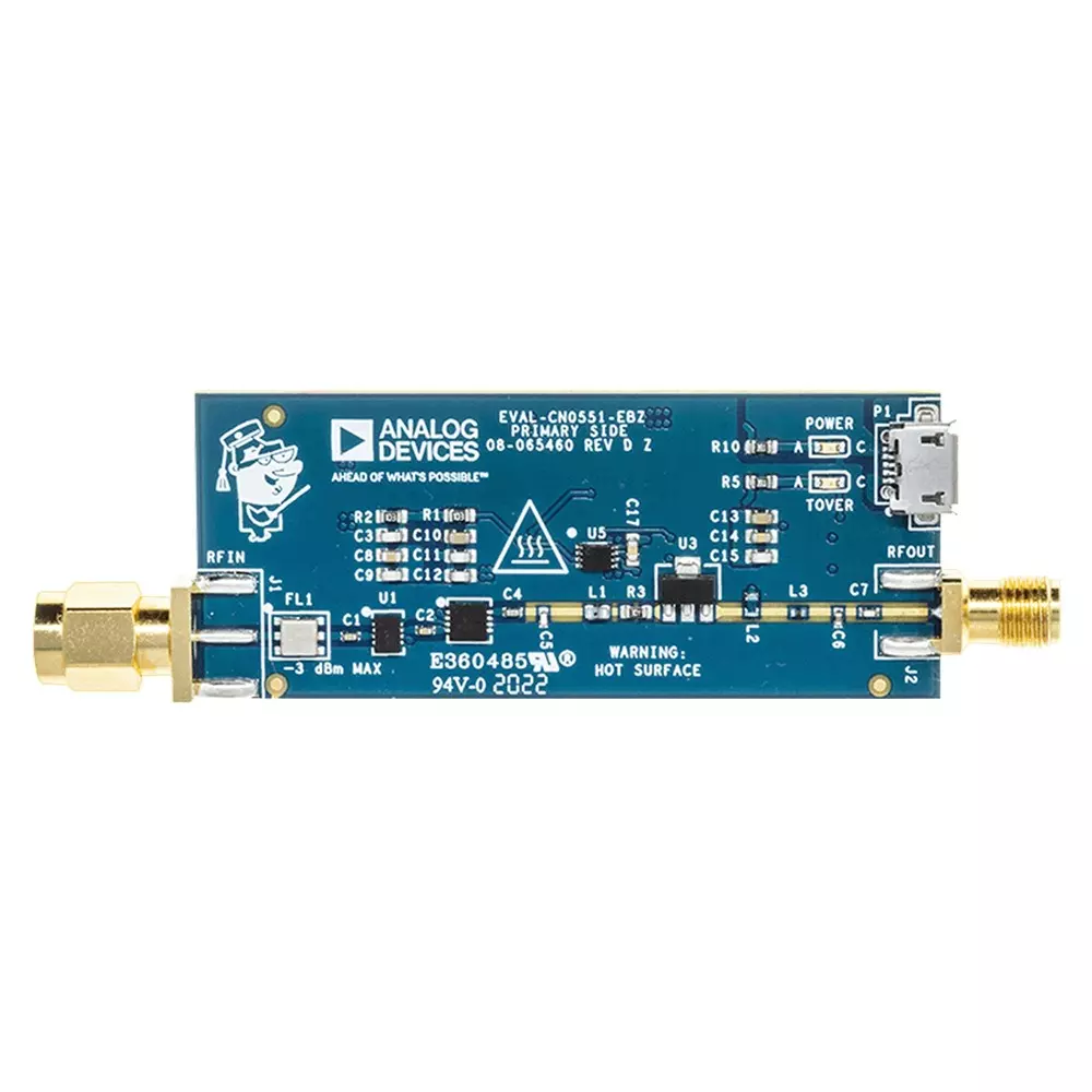ANALOG DEVICES Evaluation Board for RF Power Amplifier, EVAL-CN0551-EBZ