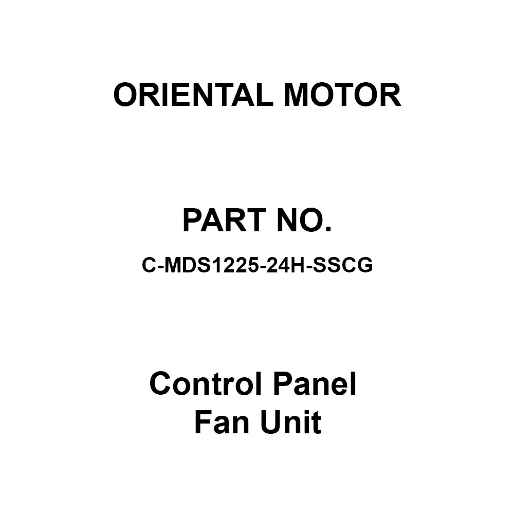 ORIENTAL MOTOR Control Panel Fan Unit 1.1 m³/min Suction Type, C-MDS1225-24H-SSCG