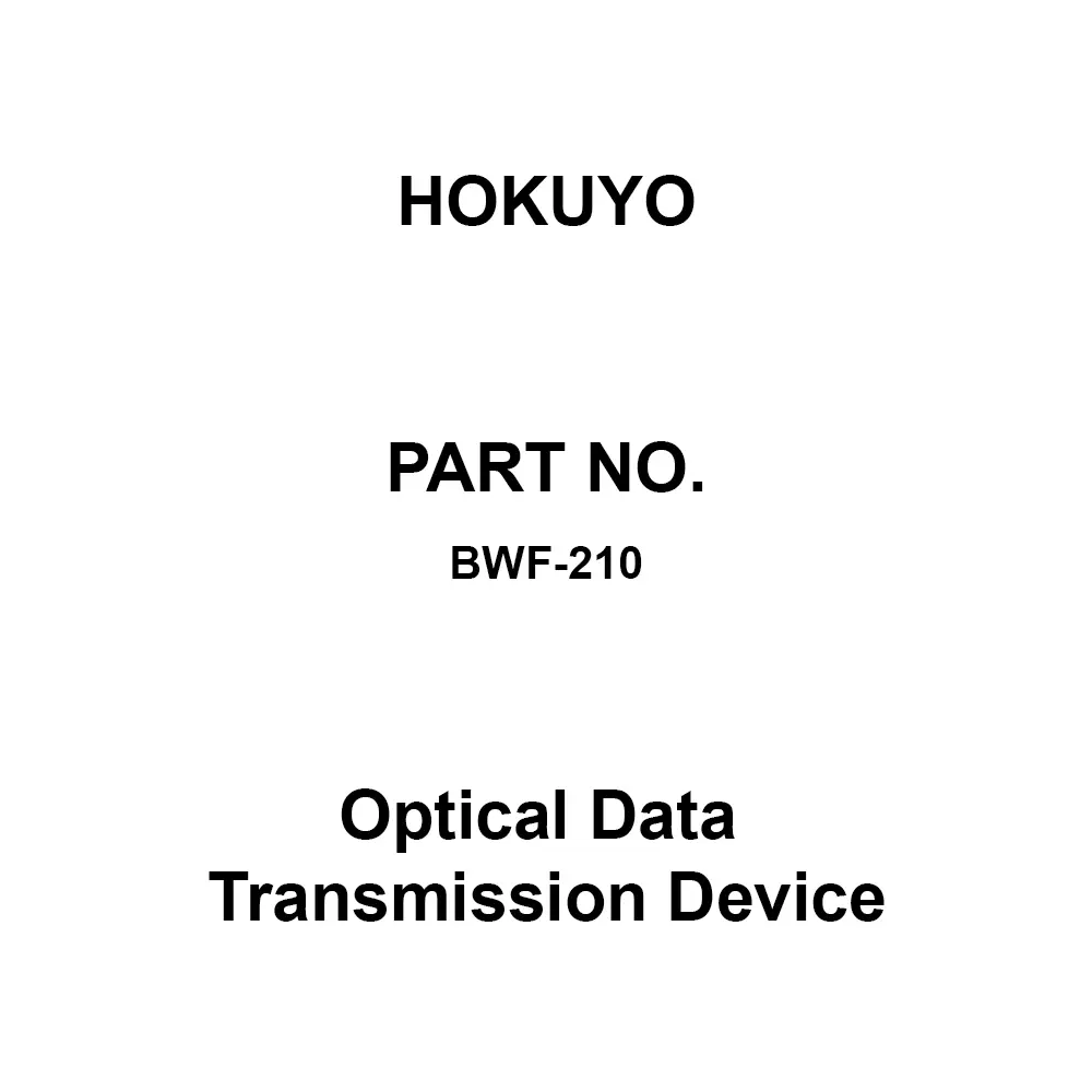 Hokuyo Optical Data Transmission Device 200 m Transmission Distance, BWF-210