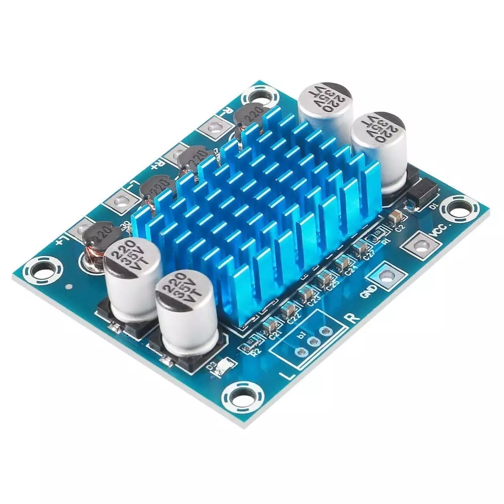 Invento Digital Stereo Audio Power Amplifier Board 2.0 Channel 12-24 V Supply Voltage 4-8 Ω Output Impedance, XH-A232 TPA3110 (Pack of 8 Pcs)