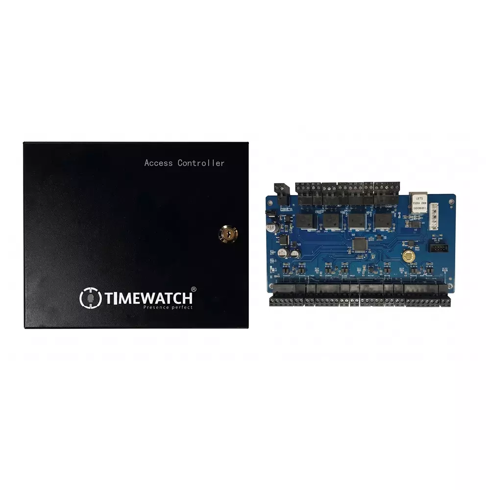 Timewatch Four Door Controller PCB with Box & Power Supply TCP/IP Communication Interface and AC 220 V Input Voltage, TW-4DCB
