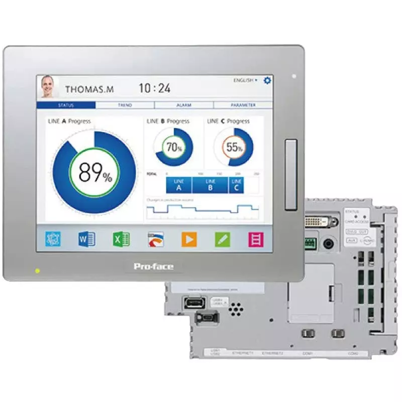 Pro-face Touch Panel DC12-24 (multi-power supply) V DC 10 inch SVGA Screen, PFXSP5500TPD