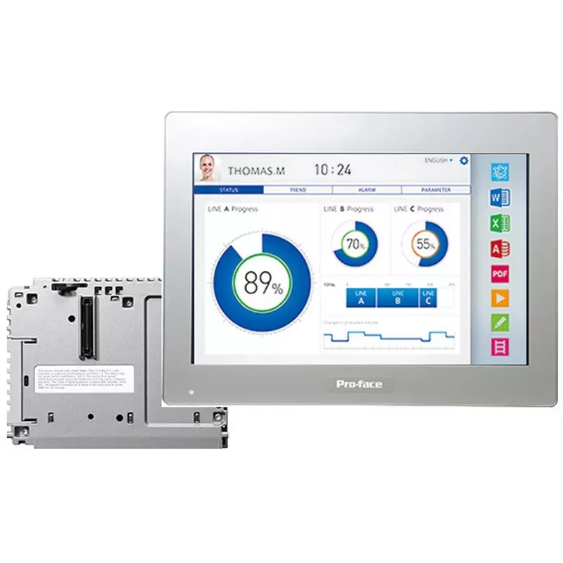 Pro-face Touch Panel DC12-24 (multi-power supply) V DC 12 inch WXGA Screen, PFXSP5600WAD