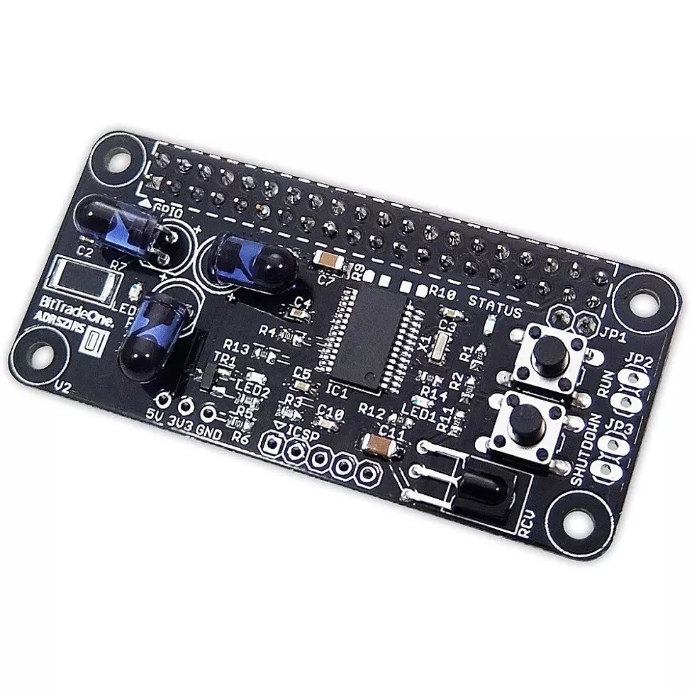 Bit Trade One Expansion Board Raspberry Pi Zero v1.3 / W / WH (GPIO pin header soldering is required for v1.3 and W) Raspberry Pi 2/3, ADRSZIRS