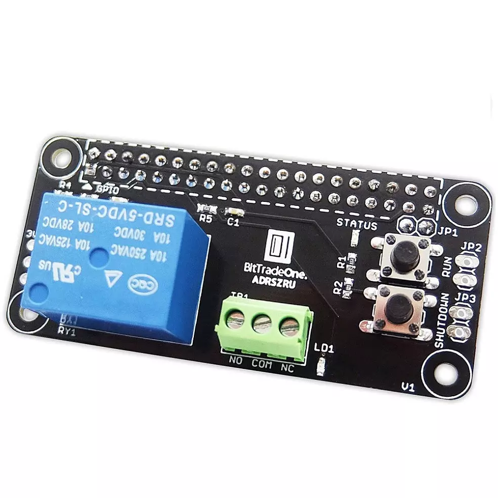 Bit Trade One Expansion Board Raspberry Pi Zero v1.3 / W / WH (GPIO pin header soldering is required for v1.3 and W) Raspberry Pi 2/3, ADRSZRU
