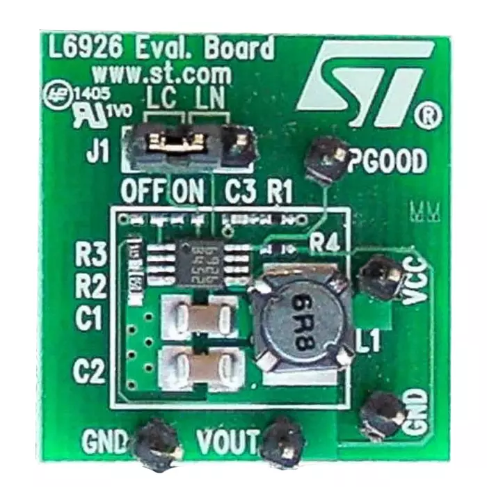 STMicroelectronics Demonstration Board for High Efficiency Synchronous Step-Up Regulator, STEVAL-ISA078V1