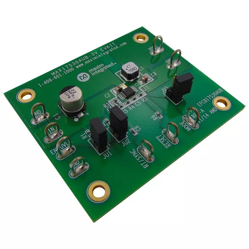 ANALOG DEVICES Power Management Development Kits EVALUATION BOARD, SYNC BUCK CONVERTER, MAX17530AUBEVKIT#