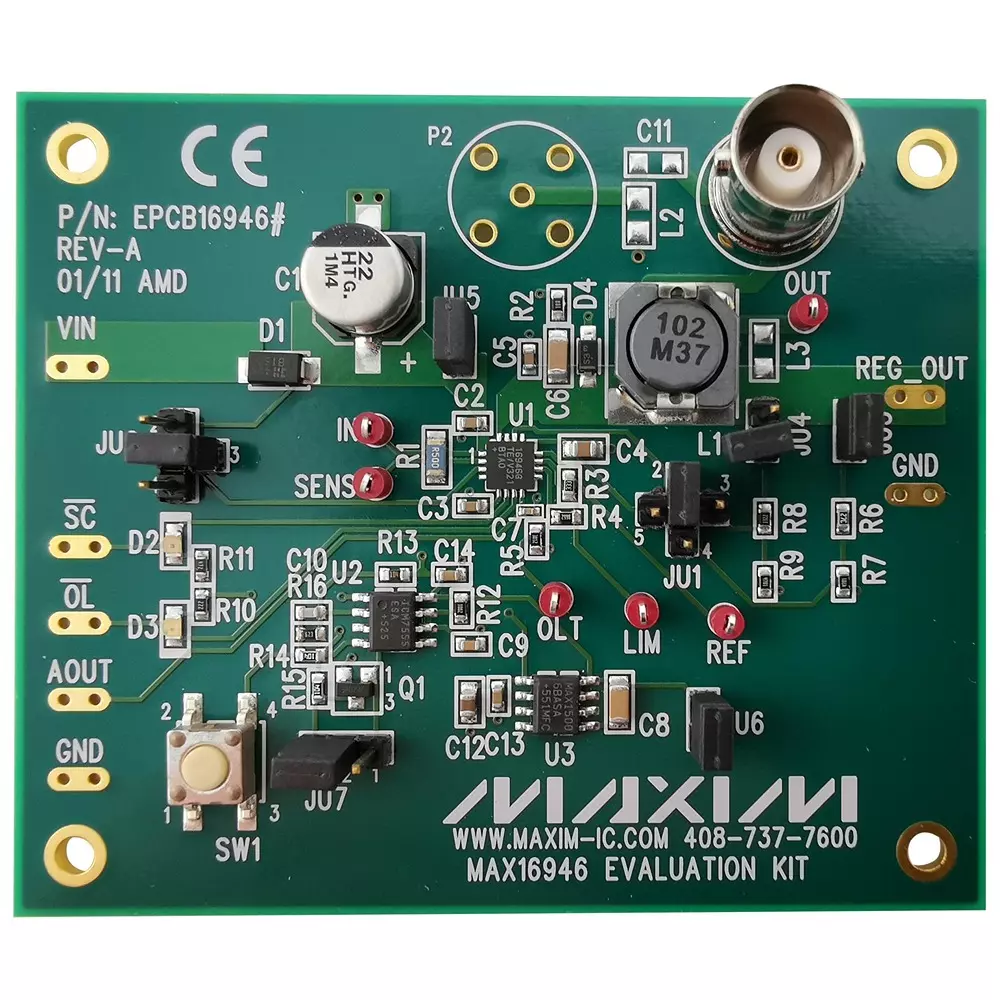 ANALOG DEVICES Special Application Development Kits EVAL BOARD, CURRENT-SENSE LDO/SWITCH, MAX16946EVKIT#