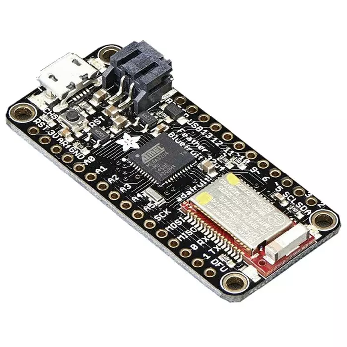 ADAFRUIT INDUSTRIES Feather 32u4 Bluefruit LE MCU Development Board, 2829