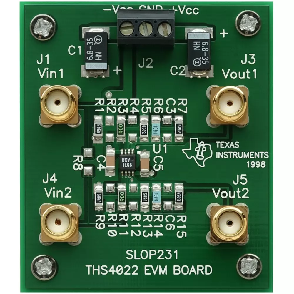 TEXAS INSTRUMENTS Evaluation Module High Speed Amplifiers 5 to 15 V, THS4022EVM