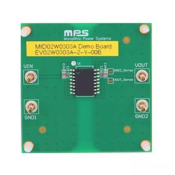 MPS Evaluation Board 3 to 3.6 V Input Voltage, EV02W0303A-2-Y-00B