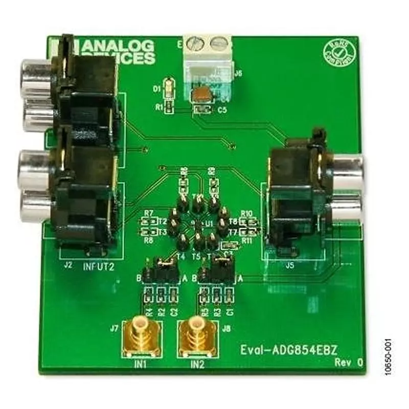 ANALOG DEVICES Evaluation Board Audio Interface Type, EVAL-ADG854EBZ