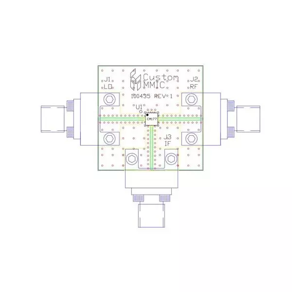 Qorvo RF Mixer Evaluation Board 6 GHz to 14 GHz Frequency, CMD177C3-EVB
