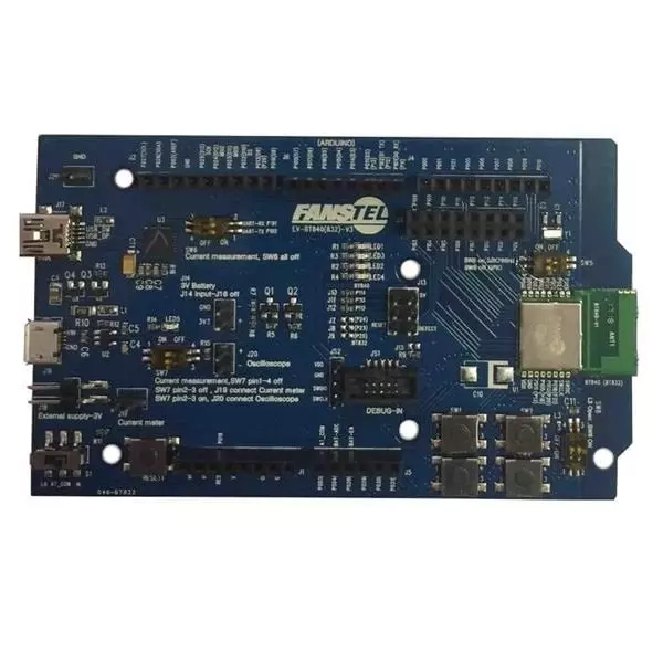 Fanstel Evaluation Board 1.7 to 5.5 V Operating Supply Voltage 2.4 GHz, EV-BT840