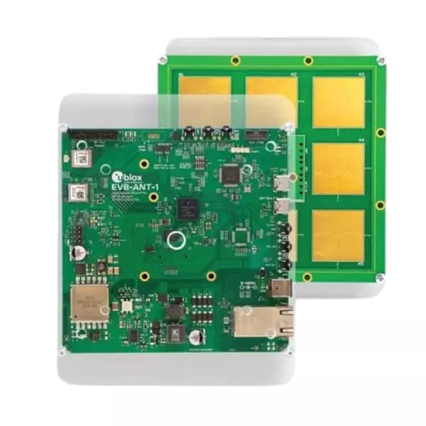 u-blox Accelerometer, Ambient Light, Humidity, Pressure, Temperature Sensor Evaluation Kit 9 to 57 V Operating Supply Voltage, XPLR-AOA-3