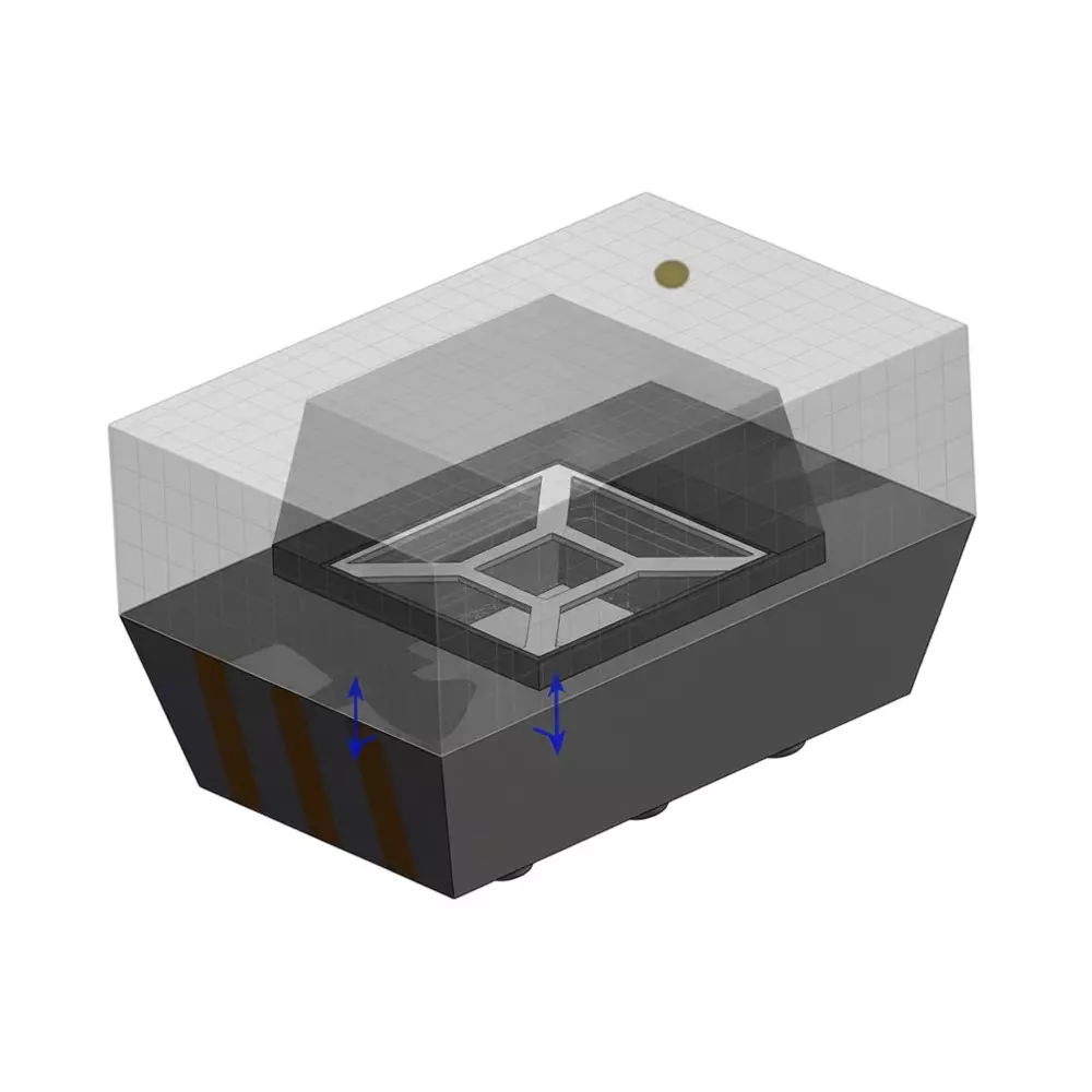 MEMSIC Accelerometer Sensor Prototyping Board for Evaluation Of MXC4005XC, MXC4005XC-B