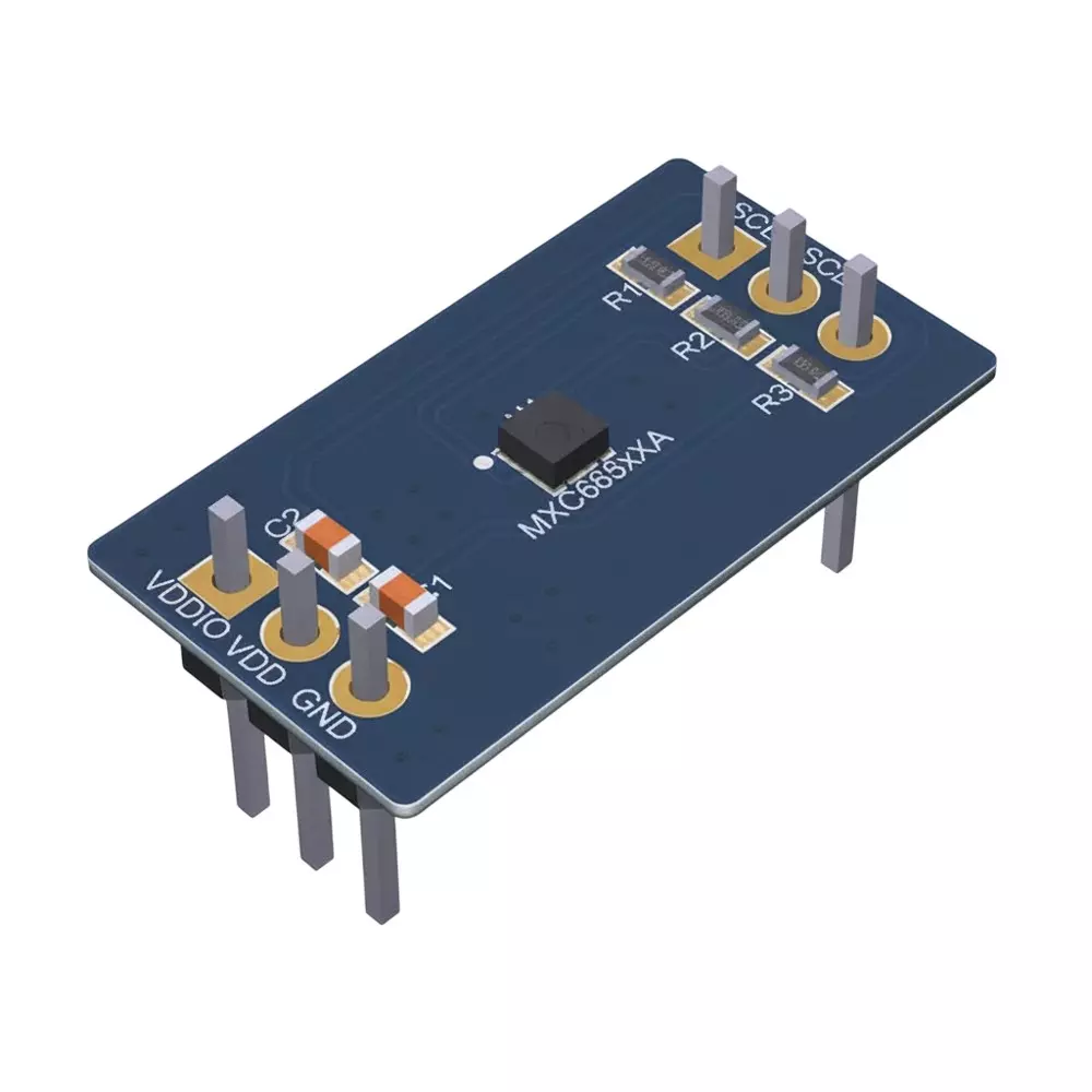 MEMSIC Accelerometer Sensor Evaluation Board for Evaluation Of MXC6655XA, MXC6655XA-B