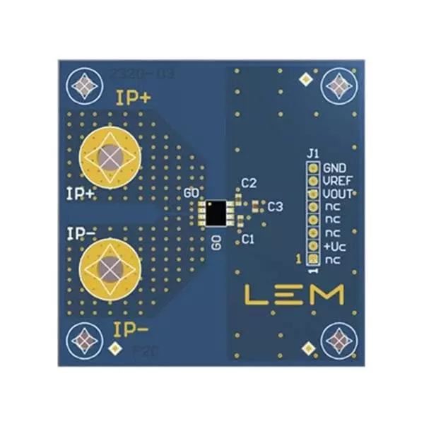 LEM Integrated Current Transducer Demonstration Board 5 V Operating Supply Voltage, GO 10-SME Demo Board