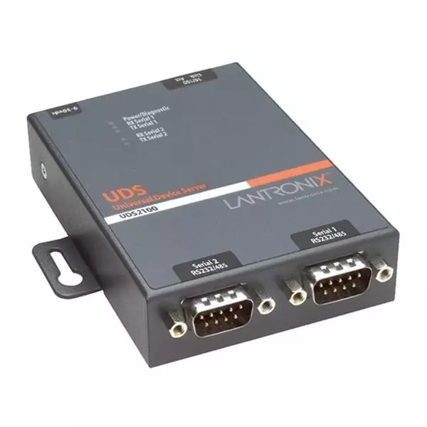 LANTRONIX Serial Device Server Ethernet, RS-232/422/485 Interface, UD2100001-01