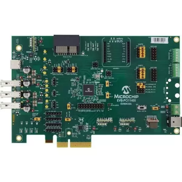 MICROCHIP PCIe Evaluation Board for Evaluation Of PCI11400, EV96N38A