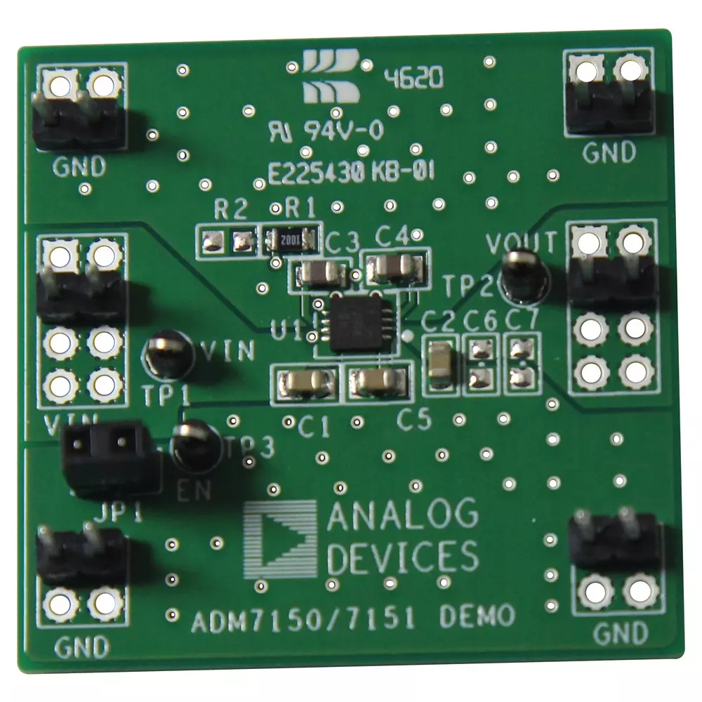 ANALOG DEVICES Evaluation Board for Low Dropout Linear Regulator, ADM7150CP-EVALZ