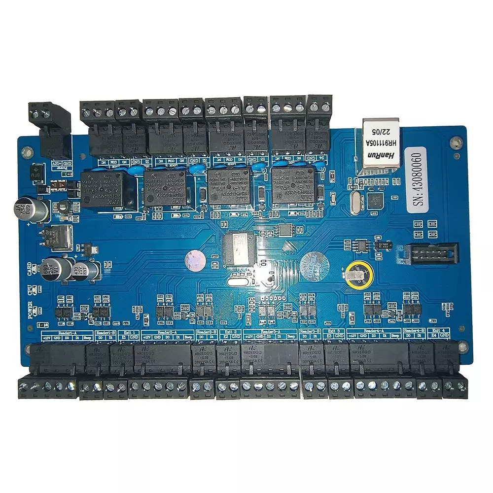 Timewatch Four Door Controller PCB TCP/IP Communication Interface and AC 220 V Input Voltage, TW-4DC