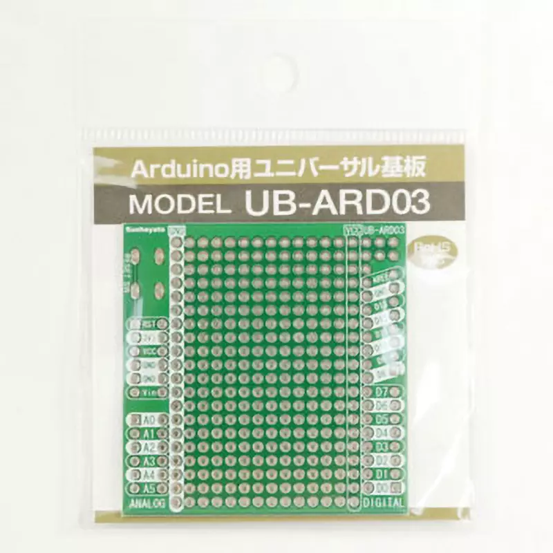 Sunhayato Universal Board 2.54 mm Cell Spacing 53.34 x54.61 mm Circuit Board Dimensions, Length X Width, UB-ARD03