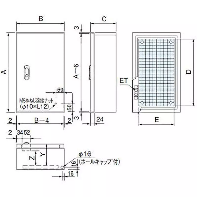 naigai-energering-control-panel-cabinet-1000x500x160-mm-one-sided-door-crfz105016sk