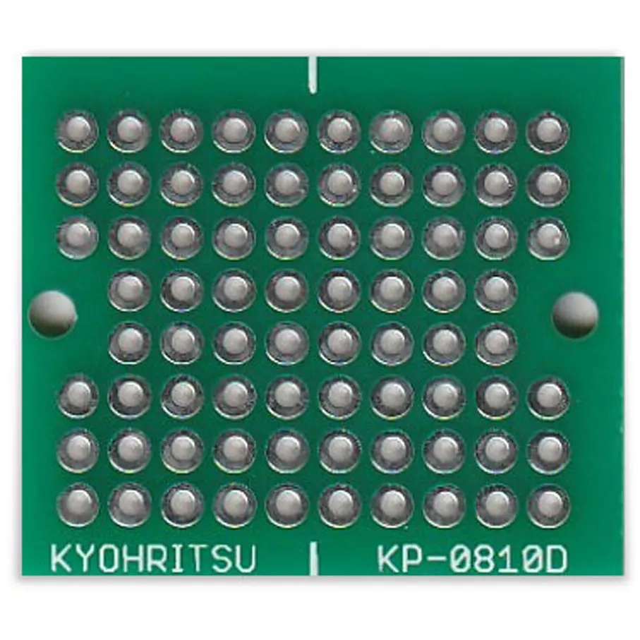 KYOHRITSU PRODUCTS Universal Board 1 sheet Set Contents 2.54 mm Teeth Spacing, KP-0810D-1
