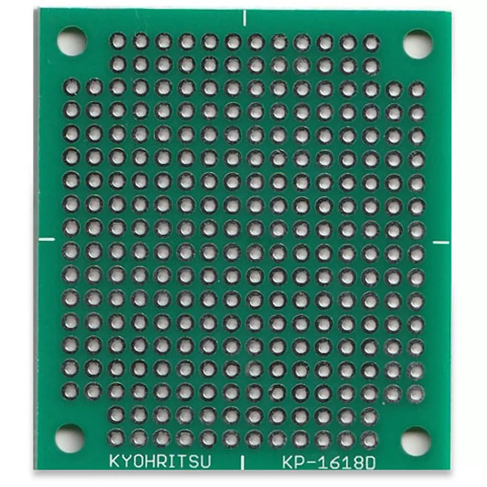 KYOHRITSU PRODUCTS Universal Board 1 sheet Set Contents 2.54 mm Teeth Spacing, KP-1618D-1